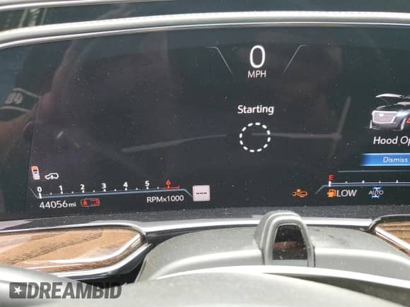 2021 Cadillac Escalade ESV Sport Platinum with VIN 1GYS4RKL9MR400353, listed as a Copart auction lot 56101535 with 44,056 mi miles and Salvage title. Bid and sale history available at DreamBid. Image 9.