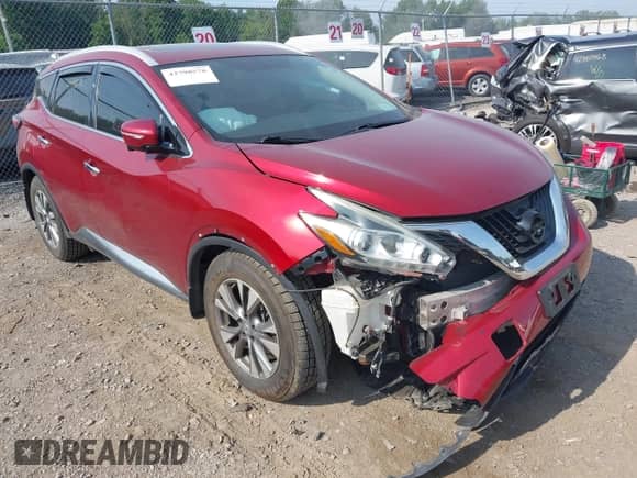 2015 Nissan Murano SL with VIN 5N1AZ2MH0FN215150, listed as a IAAI auction lot 42798578 with 114,293 mi miles and . Bid and sale history available at DreamBid. Image 6.