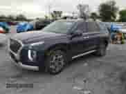2022 Hyundai Palisade Calligraphy with VIN KM8R74HE4NU341021, listed as a Copart auction lot 71644975 with 44,307 mi miles and Salvage title. Bid and sale history available at DreamBid. Image 1.