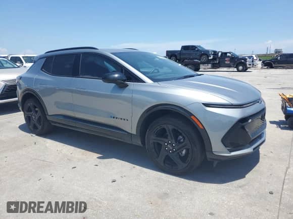 2025 Chevrolet Equinox EV RS с VIN 3GN7DSRP2SS175576, выставлен на аукционе Copart как лот 61650945 с пробегом 6 884 миль миль и Списание • Salvage title. История ставок и продаж доступна на DreamBid. Изображение 4.