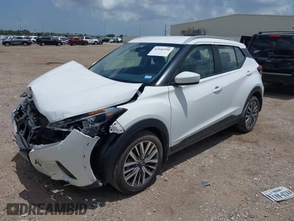2024 Nissan Kicks SV with VIN 3N1CP5CV4RL473710, listed as a IAAI auction lot 42546930 with 15,129 mi miles and . Bid and sale history available at DreamBid. Image 2.