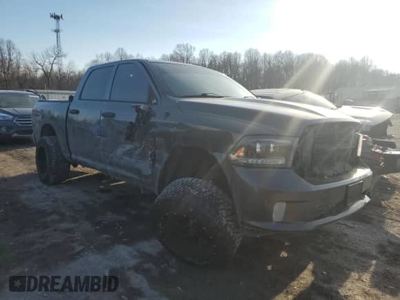 2014 Ram 1500 Express with VIN 1C6RR7KT3ES447390, listed as a Copart auction lot 42722395 with 156,155 mi miles and Salvage title. Bid and sale history available at DreamBid. Image 4.