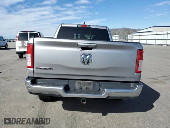 2021 Ram 1500 Big Horn with VIN 1C6RREFG8MN593329, listed as a Copart auction lot 48481035 with 55,203 mi miles and Clean title. Bid and sale history available at DreamBid. Image 6.