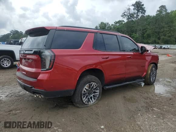 2025 Chevrolet Tahoe Z71 с VIN 1GNS6PRD0SR161623, выставлен на аукционе Copart как лот 53743625 с пробегом Не указан миль и Списание • Salvage title. История ставок и продаж доступна на DreamBid. Изображение 3.