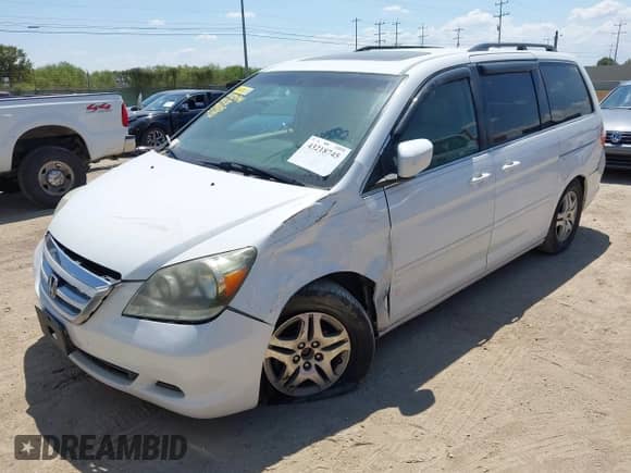 2007 Honda Odyssey EX-L с VIN 5FNRL386X7B401138, выставлен на аукционе IAAI как лот 43218745 с пробегом 224 911 миль миль и . История ставок и продаж доступна на DreamBid. Изображение 2.