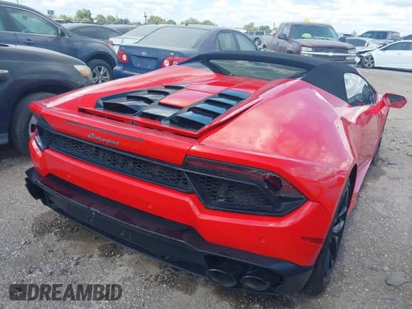 2018 Lamborghini Huracan with VIN ZHWUR2ZF7JLA10206, listed as a IAAI auction lot 43366325 with 22,952 mi miles and . Bid and sale history available at DreamBid. Image 4.
