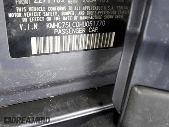 2017 Hyundai Ioniq SEL с VIN KMHC75LC0HU051770, выставлен на аукционе Copart как лот 81595373 с пробегом 47 182 миль миль и . История ставок и продаж доступна на DreamBid. Изображение 15.