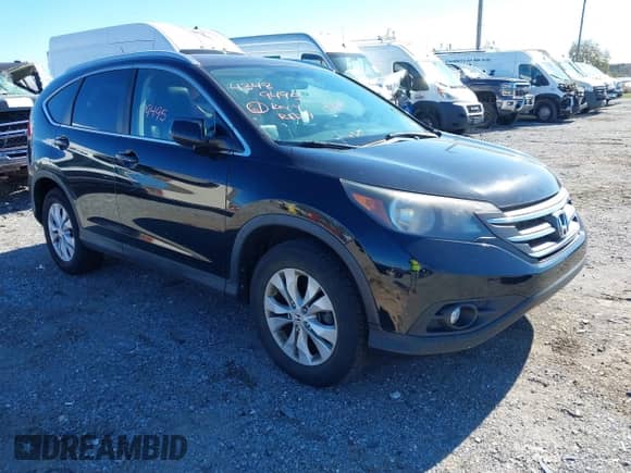 2014 Honda CR-V EX-L with VIN 2HKRM4H77EH709636, listed as a IAAI auction lot 43489495 with 211,099 mi miles and . Bid and sale history available at DreamBid. Image 1.
