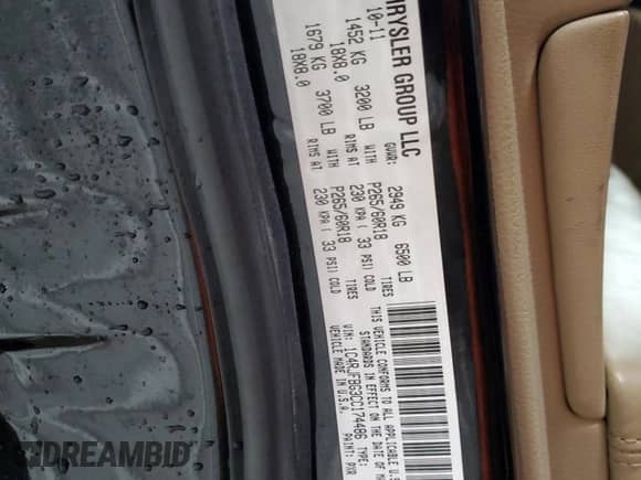 2012 Jeep Grand Cherokee Limited с VIN 1C4RJFBG3CC174486, выставлен на аукционе Copart как лот 82033435 с пробегом 103 418 миль миль и Списание • Salvage title. История ставок и продаж доступна на DreamBid. Изображение 13.