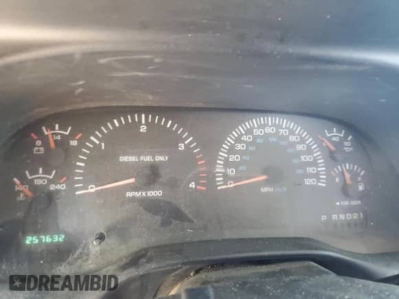 2000 Dodge 2500 with VIN 1B7KC2361YJ134985, listed as a Copart auction lot 60358255 with 257,632 mi miles and Salvage title. Bid and sale history available at DreamBid. Image 9.