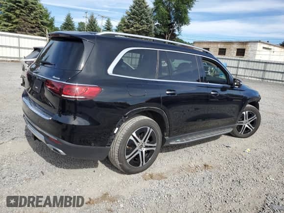 2022 Mercedes-Benz GLS 450 with VIN 4JGFF5KE7NA789470, listed as a Copart auction lot 69076875 with 39,081 mi miles and Salvage title. Bid and sale history available at DreamBid. Image 3.