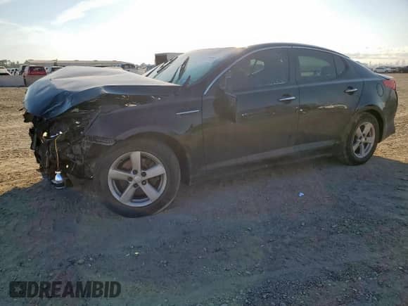 2014 Kia Optima LX with VIN 5XXGM4A7XEG348464, listed as a Copart auction lot 81595795 with Not provided miles and Salvage title. Bid and sale history available at DreamBid. Image 1.