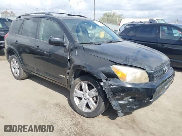 2007 Toyota RAV4 Sport with VIN JTMZD32V775069674, listed as a IAAI auction lot 43441885 with 232,577 mi miles and . Bid and sale history available at DreamBid. Image 1.