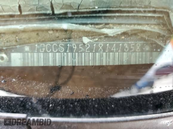 2001 Chevrolet S-10 с VIN 1GCCS195218141358, выставлен на аукционе Copart как лот 45118945 с пробегом 189 314 миль миль и Списание • Salvage title. История ставок и продаж доступна на DreamBid. Изображение 12.