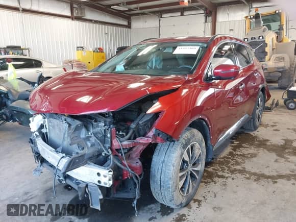 2019 Nissan Murano S с VIN 5N1AZ2MS4KN146467, выставлен на аукционе IAAI как лот 41957169 с пробегом 56 018 миль миль и . История ставок и продаж доступна на DreamBid. Изображение 2.