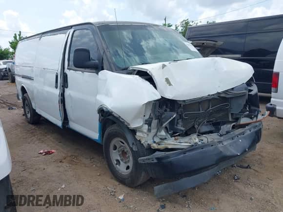 2017 Chevrolet Express Cargo z VIN 1GCZGHFG1H1340415, wystawiony jako IAAI lot #41475585 z przebiegiem Nie podano mil oraz . Historia ofert i sprzedaży dostępna na DreamBid. Obrazek 1.