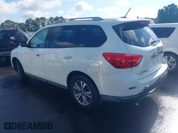 2017 Nissan Pathfinder SV with VIN 5N1DR2MM9HC615605, listed as a IAAI auction lot 42245107 with 112,536 mi miles and . Bid and sale history available at DreamBid. Image 3.