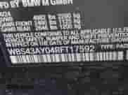 2024 BMW M3 Competition xDrive with VIN WBS43AY04RFT17592, listed as a IAAI auction lot 41868040 with Not provided miles and . Bid and sale history available at DreamBid. Image 9.