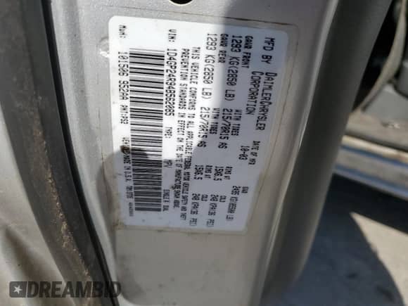 2004 Dodge Caravan SE с VIN 1D4GP24R94B562085, выставлен на аукционе Copart как лот 65167025 с пробегом 258 343 миль миль и Списание • Salvage title. История ставок и продаж доступна на DreamBid. Изображение 13.