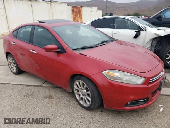 2013 Dodge Dart Limited with VIN 1C3CDFCAXDD107410, listed as a Copart auction lot 81161725 with Not provided miles and Clean title. Bid and sale history available at DreamBid. Image 4.