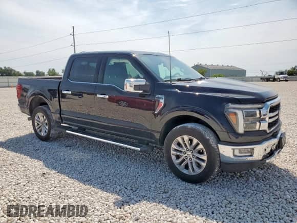 2024 Ford F-150 Lariat with VIN 1FTFW5L84RFB04119, listed as a Copart auction lot 71696695 with 18,939 mi miles and Salvage title. Bid and sale history available at DreamBid. Image 4.