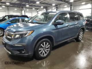 2020 Honda Pilot EX z VIN 5FNYF6H30LB038045, wystawiony jako Copart lot #86697435 z przebiegiem 134 823 mil mil oraz Szkoda całkowita • Salvage title. Historia ofert i sprzedaży dostępna na DreamBid. Obrazek 1.