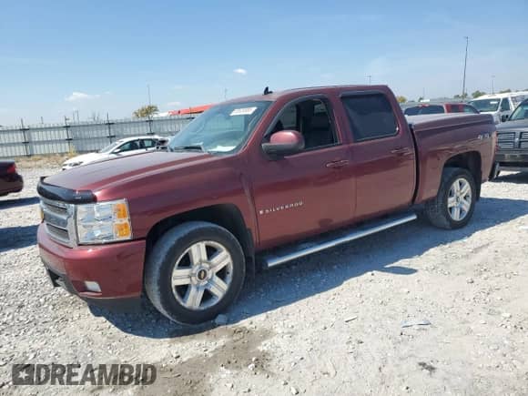 2008 Chevrolet Silverado 1500 LTZ with VIN 2GCEK13M981152864, listed as a Copart auction lot 80639885 with 136,829 mi miles and Salvage title. Bid and sale history available at DreamBid. Image 1.