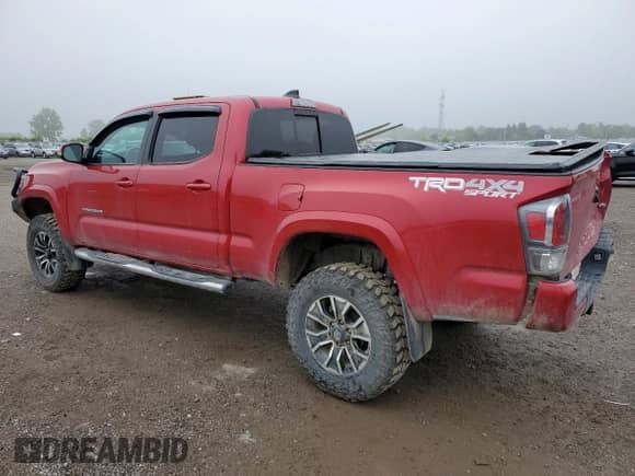 2022 Toyota Tacoma SR5 with VIN 3TYDZ5BN5NT014515, listed as a Copart auction lot 57378054 with 117,646 mi miles and Salvage title. Bid and sale history available at DreamBid. Image 2.