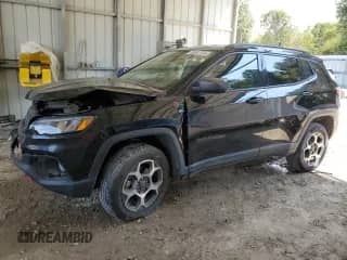 2022 Jeep Compass Trailhawk с VIN 3C4NJDDB9NT148275, выставлен на аукционе Copart как лот 80691305 с пробегом 55 777 миль миль и На запчасти • Non repairable. История ставок и продаж доступна на DreamBid. Изображение 1.