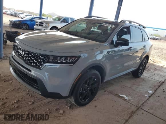 2023 Kia Sorento X-Line S with VIN 5XYRLDLC9PG212945, listed as a Copart auction lot 69125815 with 33,599 mi miles and Salvage title. Bid and sale history available at DreamBid. Image 1.