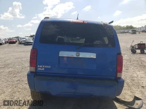 2007 Dodge Nitro SLT with VIN 1D8GT58K57W719391, listed as a Copart auction lot 62359585 with Not provided miles and Salvage title. Bid and sale history available at DreamBid. Image 6.