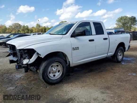 2018 Ram 1500 Express with VIN 1C6RR6FG5JS210840, listed as a Copart auction lot 77904694 with 96,009 mi miles and Salvage title. Bid and sale history available at DreamBid. Image 1.