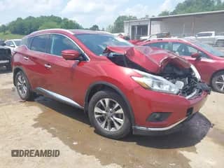 2015 Nissan Murano SL with VIN 5N1AZ2MH2FN256668, listed as a IAAI auction lot 42405786 with 143,218 mi miles and . Bid and sale history available at DreamBid. Image 1.