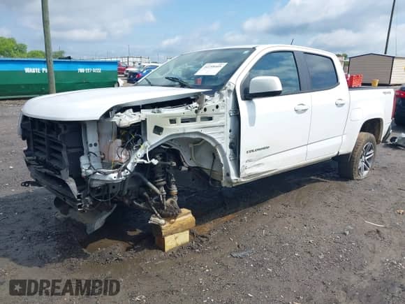 2022 Chevrolet Colorado 4WD Work Truck with VIN 1GCGTBEN0N1136281, listed as a IAAI auction lot 42258405 with 56,863 mi miles and . Bid and sale history available at DreamBid. Image 2.