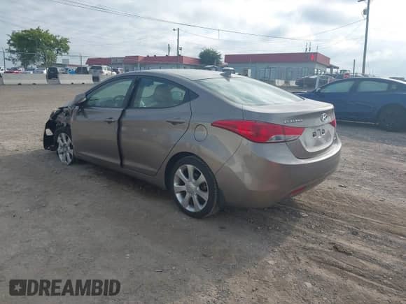 2013 Hyundai Elantra Limited with VIN 5NPDH4AE2DH172065, listed as a IAAI auction lot 42999186 with 69,849 mi miles and . Bid and sale history available at DreamBid. Image 3.