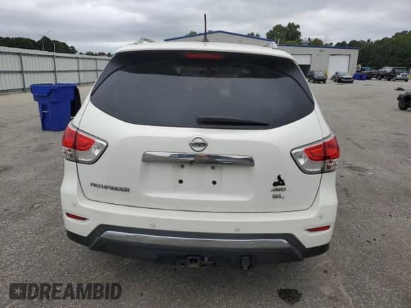 2014 Nissan Pathfinder SL with VIN 5N1AR2MM8EC601158, listed as a Copart auction lot 80143885 with 196,188 mi miles and Salvage title. Bid and sale history available at DreamBid. Image 6.