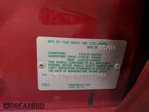 2004 Subaru Forester XT with VIN JF1SG69684G707882, listed as a Copart auction lot 81733355 with 74,860 mi miles and Salvage title. Bid and sale history available at DreamBid. Image 13.