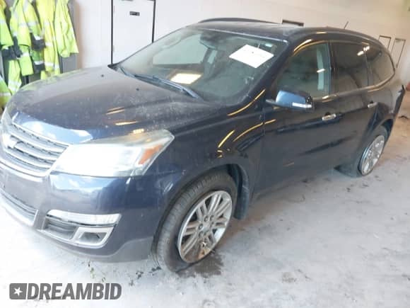 2015 Chevrolet Traverse LT with VIN 1GNKRGKD0FJ121368, listed as a IAAI auction lot 43081694 with Not provided miles and . Bid and sale history available at DreamBid. Image 2.