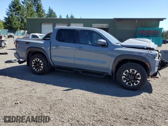 2023 Nissan Frontier Pro-4X with VIN 1N6ED1EK8PN624990, listed as a Copart auction lot 66409585 with 41,232 mi miles and Salvage title. Bid and sale history available at DreamBid. Image 4.