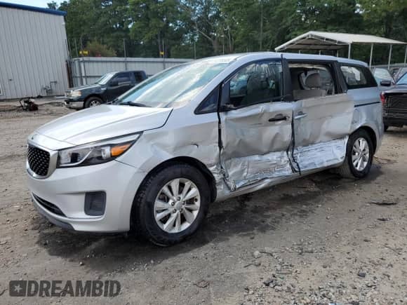 2017 Kia Sedona L with VIN KNDMA5C19H6285029, listed as a Copart auction lot 64225445 with 111,836 mi miles and Salvage title. Bid and sale history available at DreamBid. Image 1.