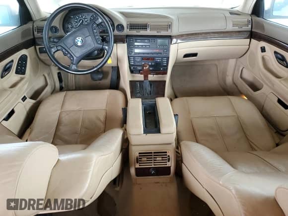 1998 BMW 7 Series 740iL with VIN WBAGJ832XWDM11394, listed as a Copart auction lot 54390685 with 126,828 mi miles and Clean title. Bid and sale history available at DreamBid. Image 8.