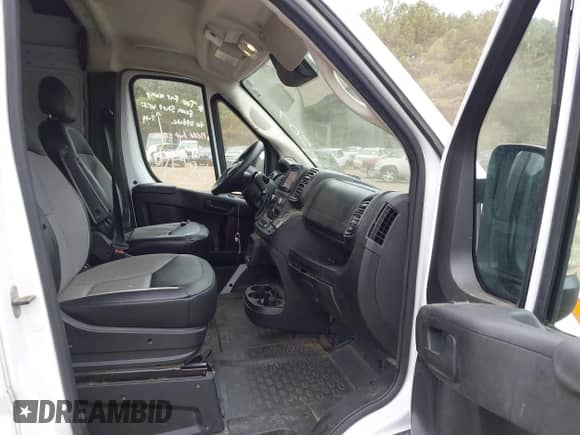 2023 Ram ProMaster Cargo with VIN 3C6LRVDG4PE571992, listed as a IAAI auction lot 43115959 with 62,513 mi miles and . Bid and sale history available at DreamBid. Image 5.