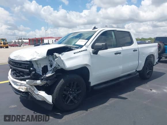 2024 Chevrolet Silverado 1500 Custom with VIN 3GCPABEKXRG142558, listed as a IAAI auction lot 42202125 with 11,736 mi miles and . Bid and sale history available at DreamBid. Image 17.