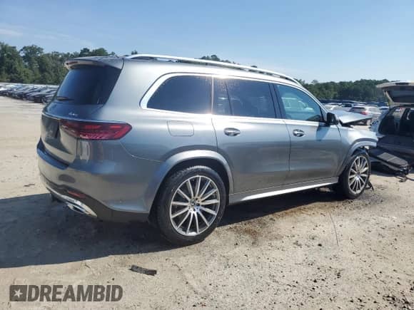 2025 Mercedes-Benz GLS 450 z VIN 4JGFF5KE4SB410382, wystawiony jako Copart lot #71266075 z przebiegiem 6 833 mil mil oraz Czysty tytuł • Clean title. Historia ofert i sprzedaży dostępna na DreamBid. Obrazek 3.