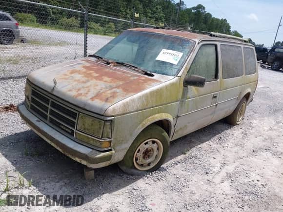 1987 Dodge Caravan with VIN 2B4FK41G3HR127301, listed as a IAAI auction lot 42393563 with Not provided miles and . Bid and sale history available at DreamBid. Image 2.