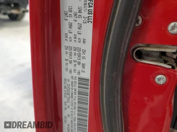 2019 Dodge Journey GT with VIN 3C4PDDEG9KT720161, listed as a Copart auction lot 42186055 with 115,765 mi miles and Salvage title. Bid and sale history available at DreamBid. Image 14.