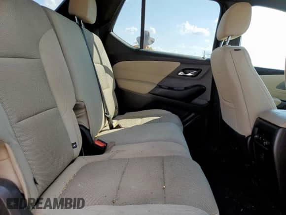 2022 Chevrolet Traverse LS z VIN 1GNERFKW9NJ140766, wystawiony jako Copart lot #80479375 z przebiegiem 60 910 mil mil oraz Szkoda całkowita • Salvage title. Historia ofert i sprzedaży dostępna na DreamBid. Obrazek 11.