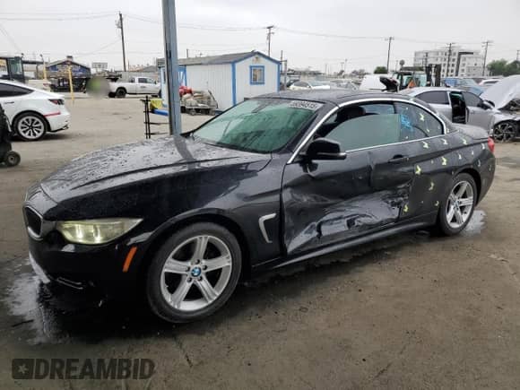 2015 BMW 4 Series 428i z VIN WBA3V5C52FP751617, wystawiony jako Copart lot #59394515 z przebiegiem 123 159 mil mil oraz Szkoda całkowita • Salvage title. Historia ofert i sprzedaży dostępna na DreamBid. Obrazek 1.