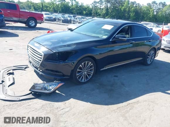 2015 Hyundai Genesis 3.8L with VIN KMHGN4JE8FU063281, listed as a IAAI auction lot 42261440 with 200,790 mi miles and . Bid and sale history available at DreamBid. Image 18.