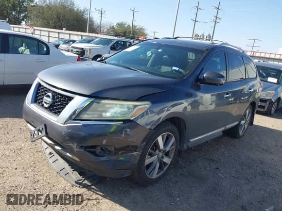2013 Nissan Pathfinder Platinum с VIN 5N1AR2MN5DC602811, выставлен на аукционе IAAI как лот 41711311 с пробегом 238 780 миль миль и . История ставок и продаж доступна на DreamBid. Изображение 2.